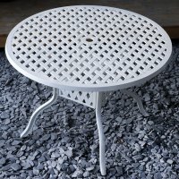 Anteprima: White 4 seater aluminium garden furniture set 6