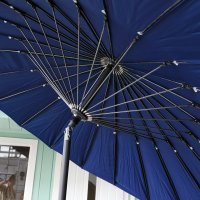 Anteprima: 2.5m Blue garden fiberglass parasol 4