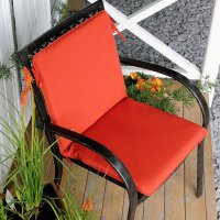 Anteprima: Terracotta garden chair high back cushion 12