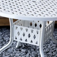 Anteprima: White 4 seater aluminium garden furniture set 9