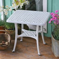 Anteprima: White_Sandra_Side_Table_Cast_Aluminium_Garden_Furniture_3