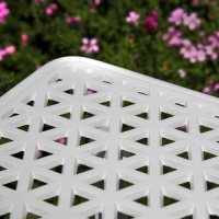 Anteprima: White claire aluminium garden side table 8