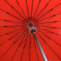 Anteprima: 2.5m red garden parasol 2